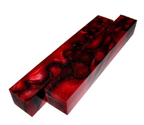Pen-Blank Acryl rot-schwarz halbtransparent